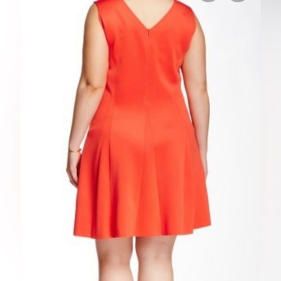 MODAMIX by Brandon Thomas,Size 2X, Scuba Tank Dress, Womens Sleeveless vneck NWT - Picture 4 of 16